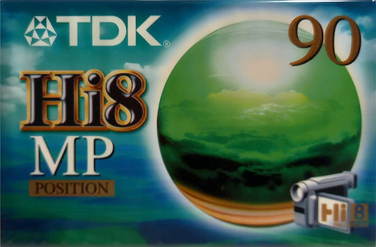 Casetă Cameră Video Tdk Hi8 Mp Position Durată 90sp Sau 180lp Minute
