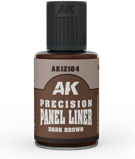 AK Interactive Боя за Моделизъм Dark Brown 30мл