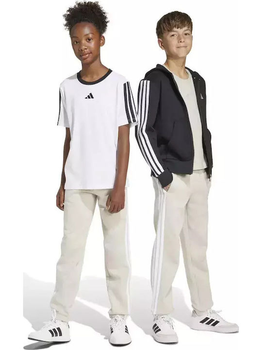 Kinder Trainingshose Beige / White - Grey White 3Stück Logo
