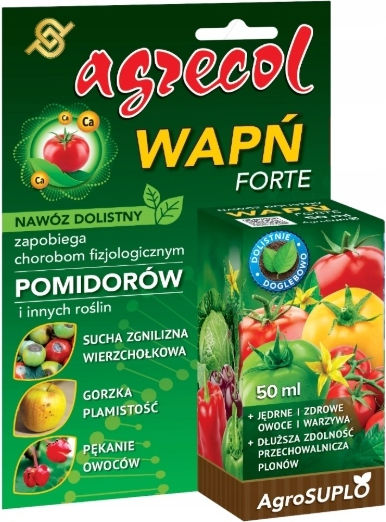 Îngrășământ Foliar Wapń Forte Roșii Ardei Legume Agrecol 50 Ml