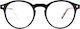Snob Milano Dogui Vee Snv178 003z Unisex Acetate Prescription Eyeglass Frames Round Black Arms Brown Tortoise Magnetic Clip-On