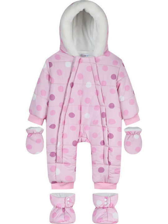 Energiers Baby Bodysuit for Going Out Long-Sleeved Pink