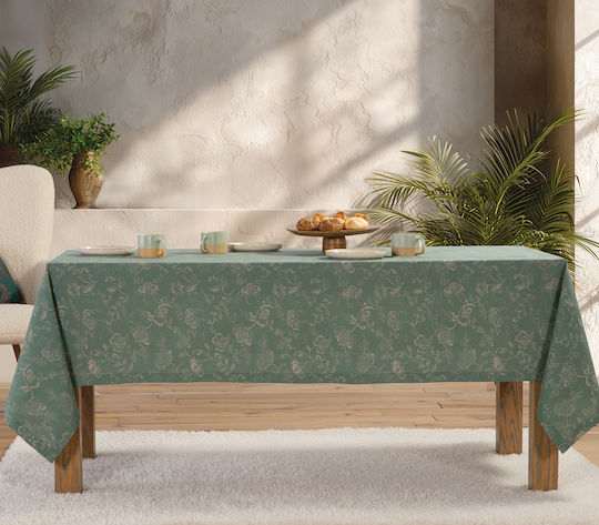 Nef-Nef Homeware Покривка за Маса Carena Зелена 140x180см Nef-Nef Homeware Покривка за Маса Carena Зелена 140x180см