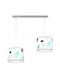 Light Home Kronleuchter Kinderdeckenleuchte Deckenleuchte 60W mit Fassung E27 Weiß