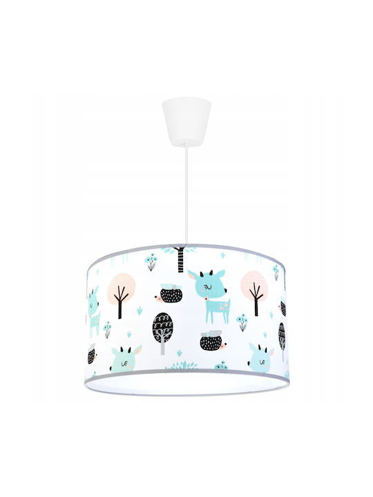 Light Home Μονόφωτο Παιδικό Φωτιστικό Κρεμαστό 60W με Υποδοχή E27 Λευκό