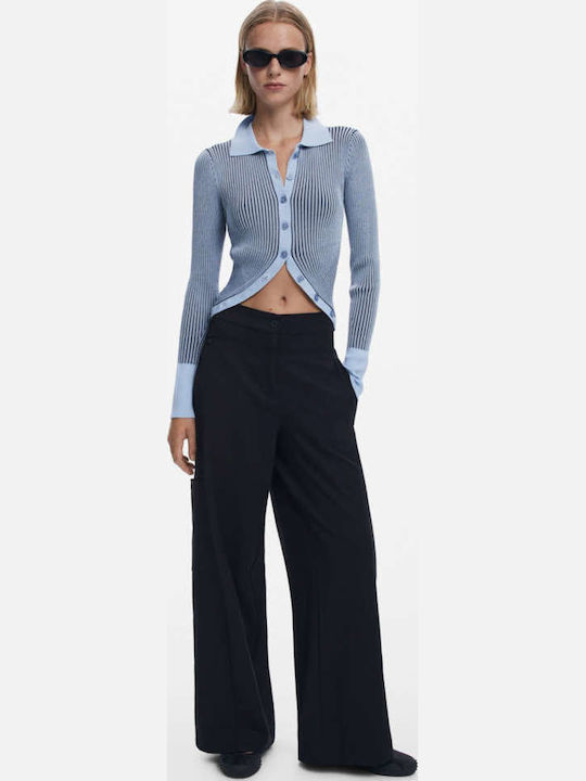 Late Dama Tesatura Pantaloni Negru
