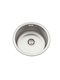 Stainless Steel Kitchen Sink 201# 1 Bowl Round Φ422x422x170mm 0.6mm Thickness Eco Sink
