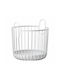 Zone Denmark Metallic Organizer Basket Ø20x20 Inu Soft Gray
