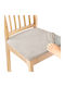 Ubieramy Meble Elastische Abdeckung für Stuhl Cool Beige 40x40cm 1Stück