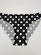 Women's Seamless Black Polka Dot Slip