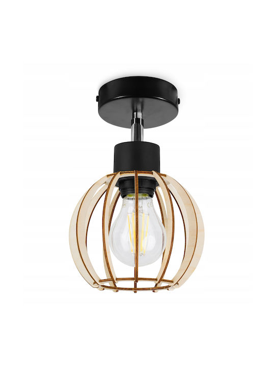 Light Home Modern Lumină de Perete cu Soclu E27 Negru