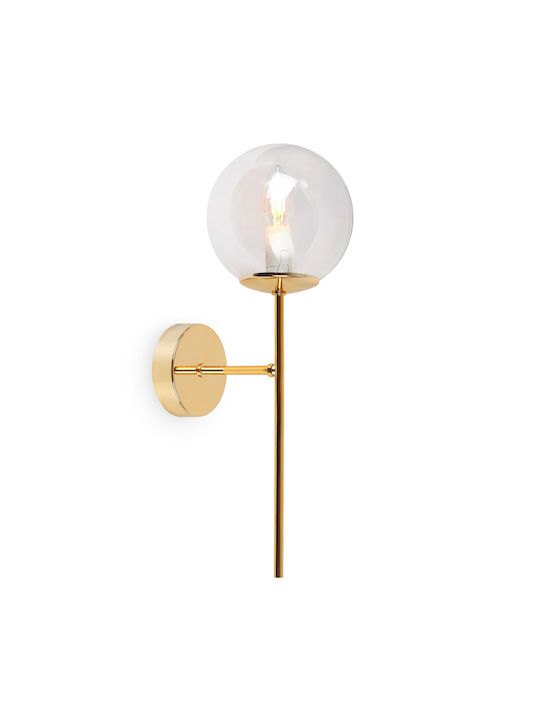 Light Home Leuchte Wand mit Fassung E14 Gold