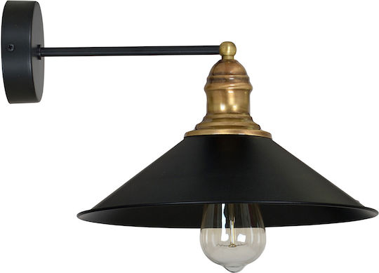 Light Home Modern Lumină de Perete cu Soclu E27 Negru