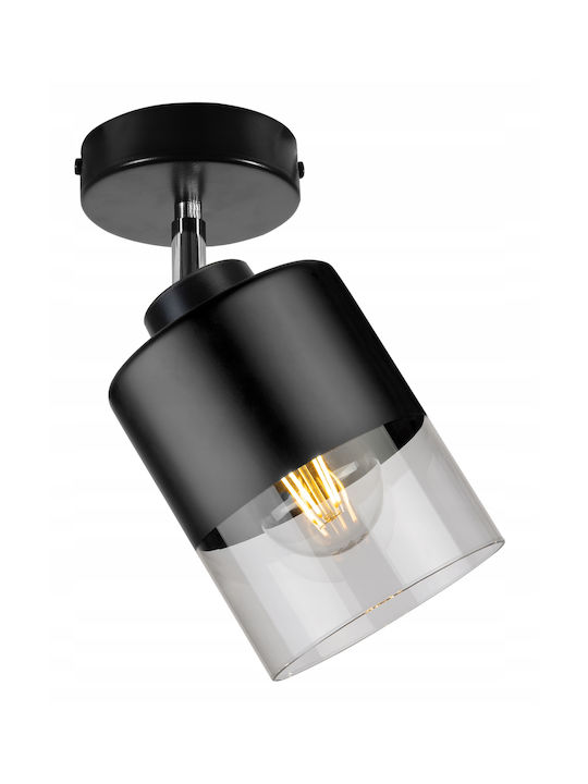 Light Home Modern Leuchte Wand mit Fassung E27 Schwarz