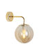 Light Home Μοντέρνο Φωτιστικό Τοίχου με Ντουί E14 Χρυσό