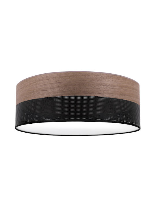 Light Home Deckenleuchte Schwarz mit Fassung E27