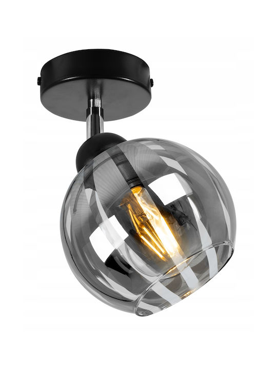 Light Home Πλαφονιέρα Οροφής Μαύρη