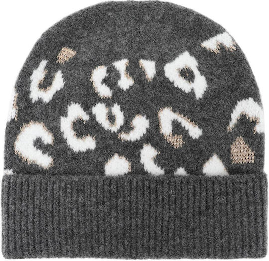 Beanie Unisex Beanie Gestrickt in Gray Farbe