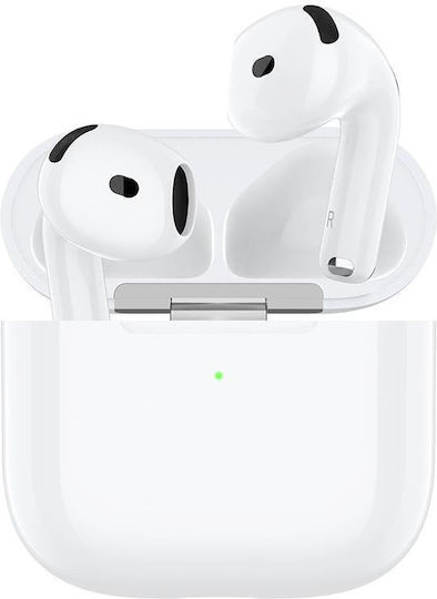 XO T7 Earbud Bluetooth Handsfree Ακουστικά με Θήκη Φόρτισης Λευκά