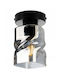 Light Home Deckenleuchte Schwarz mit Fassung E27