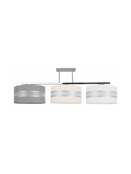 Light Home Πλαφονιέρα Οροφής Λευκή με Ντουί E27