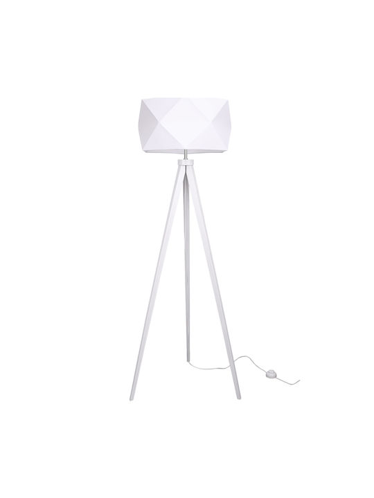 Light Home Φωτιστικό Δαπέδου με Ντουί για Λαμπτήρα E27 Λευκό