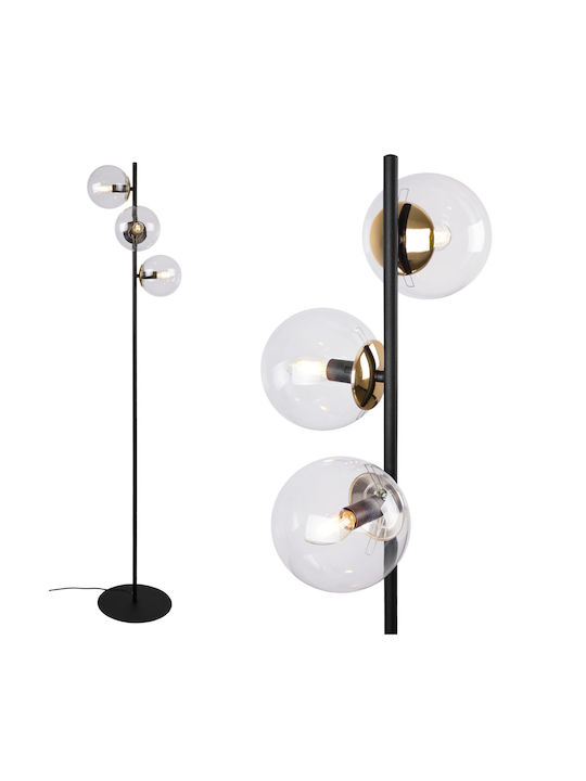 Light Home Lampa de podea cu Soclu pentru Bec E14 Negru