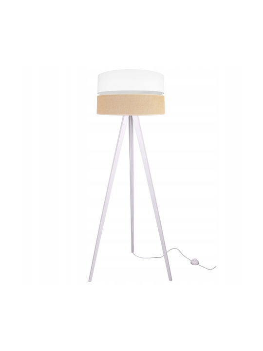 Light Home Lampa de podea Î150cm. cu Soclu pentru Bec E27 Alb
