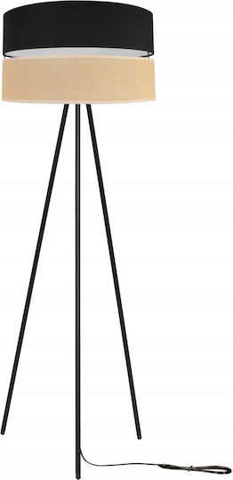 Light Home Lampa de podea Î145cm. cu Soclu pentru Bec E27 Negru