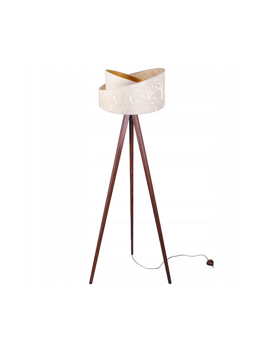 Light Home Stehleuchte mit Fassung für Lampe E27 Braun