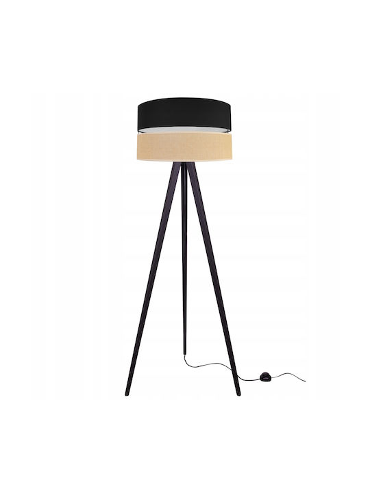 Light Home Φωτιστικό Δαπέδου Υ150εκ. με Ντουί για Λαμπτήρα E27 Μαύρο