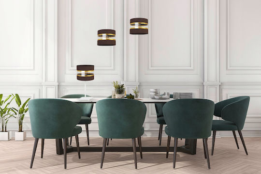 Light Home Метална Настолна лампа за Цокъл E27 с Бял Абажур и Основа