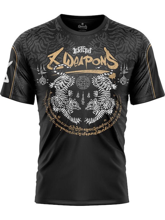 8 Weapons Bărbați Cu mânecă scurtă Tricou 8180004 Neagră