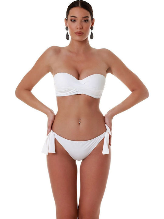 Bluepoint Bikini Slip with Ties White