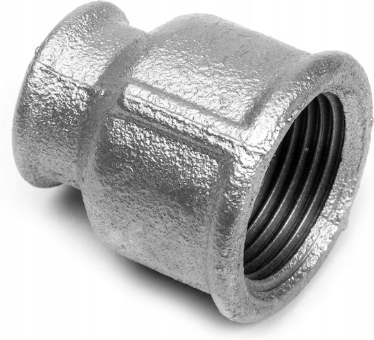 Galvanized Reducing Coupling 1 1/2" X 1 1/4"