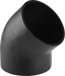 Pehd Elbow 50/45 Black Color Hdpe Drainage