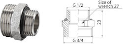 G1 2-G3 4 Fusion Nickel-Plated Connector