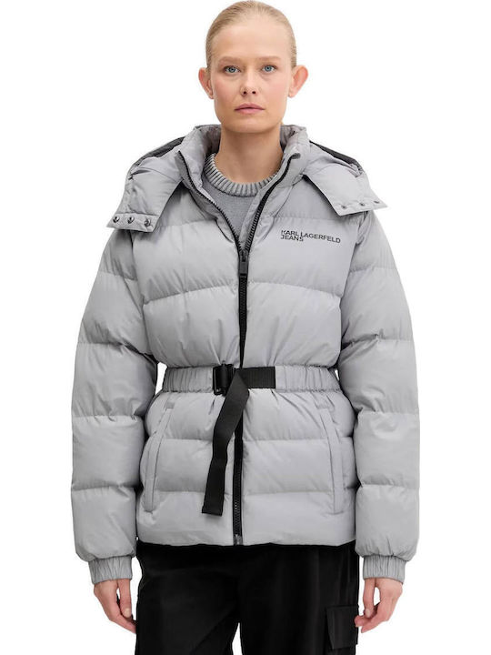 Karl Lagerfeld Jachetă de femei Puffer Gray