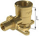 Wall Brass Pipe Elbow Fittings Ears Gw Ultraline 25 Rp3/4" L = 54 Mm