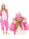 Pijama Onesie De Iarnă Pentru Femei Roz