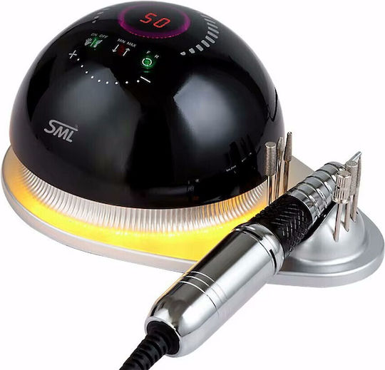 SML M21 Nail Drill Power 68W Black with Pedal with 50000 Rotations per Minute