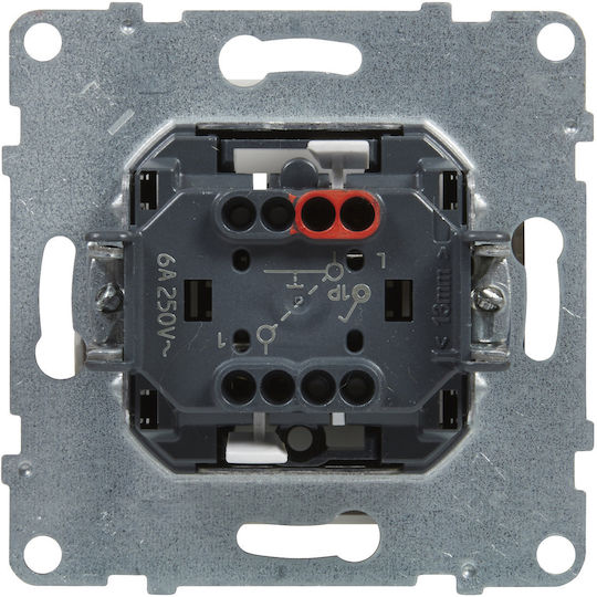 Ein-Aus-Schalter Single Button 6 A 250 V Automatische Anschlüsse Weiß Suno