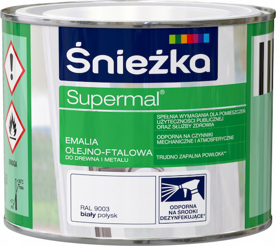Śnieżka Supermal Бял Блестящ 9003 0.2л