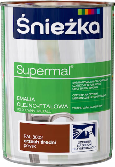 Śnieżka Supermal Средно Блестящ Орех 8002 0.8л