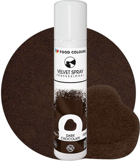 Spray Suede Brown Chocolate Food Colours Velvet 100 Ml Dark Chocolate