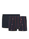 Herren Boxershorts Blau 2Packung