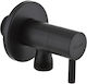 Vega Black Angle Valve Ceramic Head 1 2-3 8