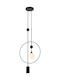 Italux Pendant Light Black LED