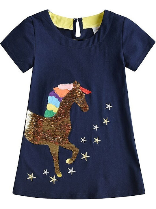 Vikita Children's Dress Blue
