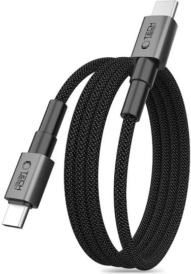 Tech-Protect Ultraboost Dna USB 2.0 Кабел USB-C Мъжки - USB-C 100W Захранване PD Сив 2м